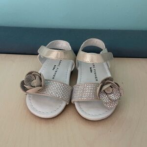 Marc Fisher Kids' Gold and Cream Sandals toddle size 5